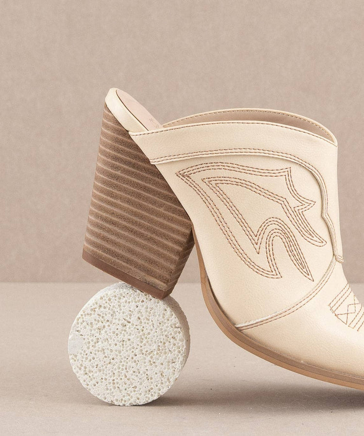 The Kiara Off White Mule