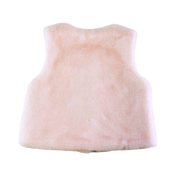 Pink Star Furry Vest
