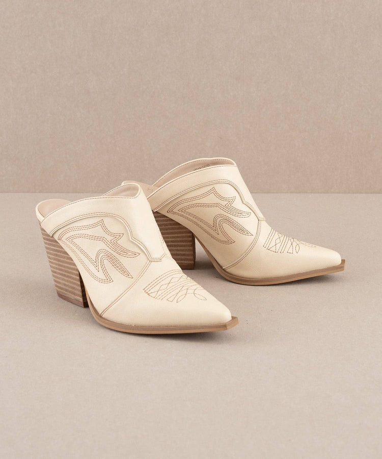 The Kiara Off White Mule