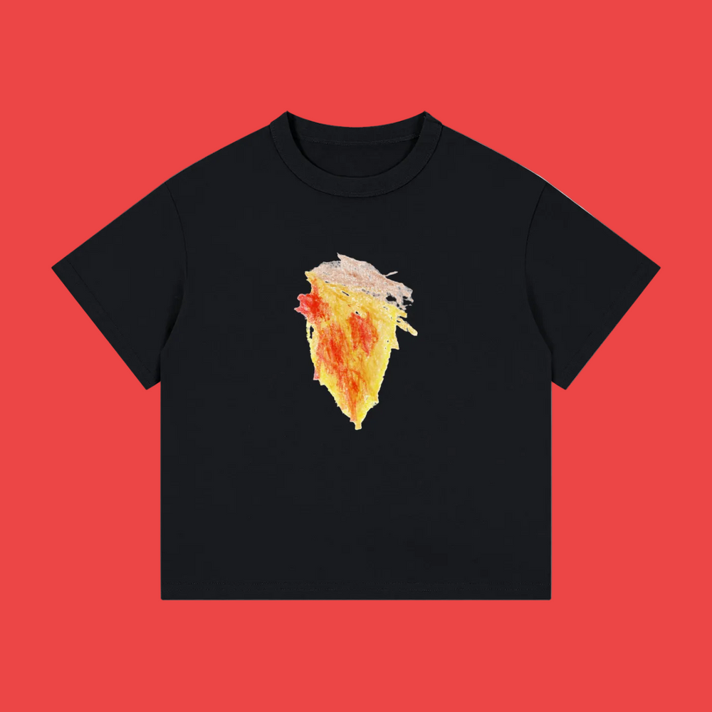 Sienna Says Pizza Kid's Loose Fit Drop Shoulder T-Shirt