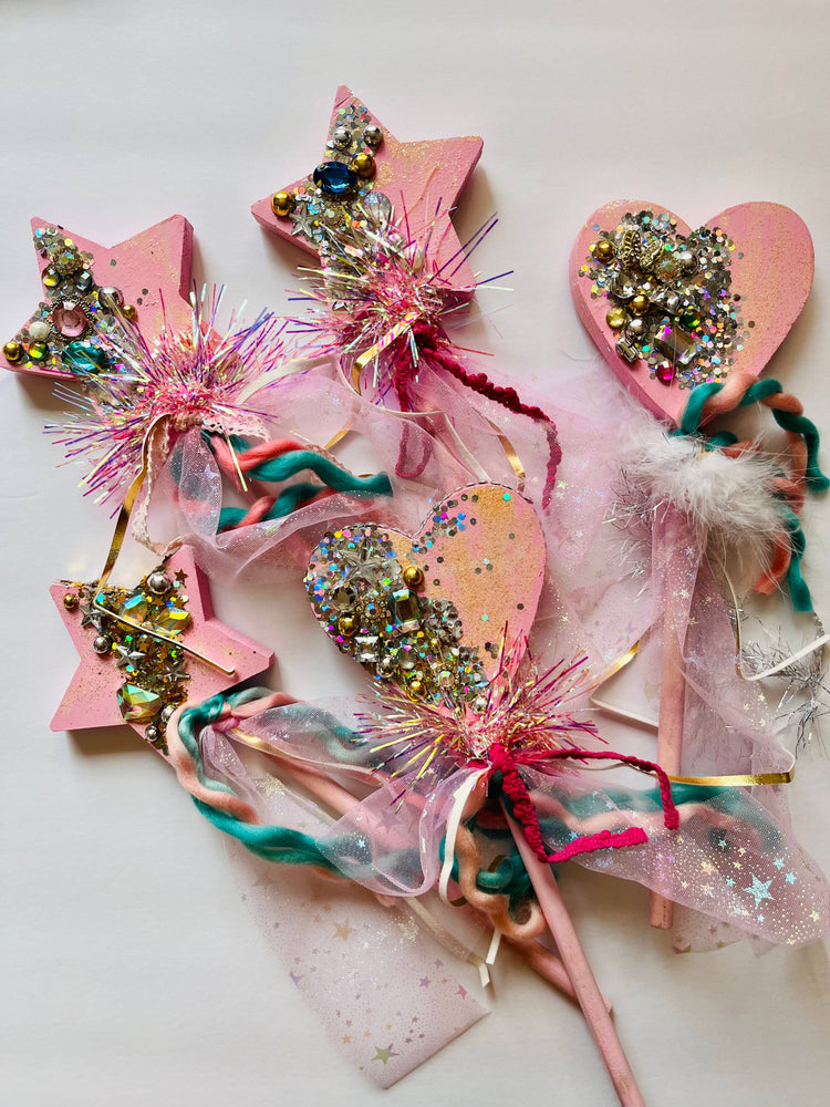 Star Bejeweled wand dress up make believe play