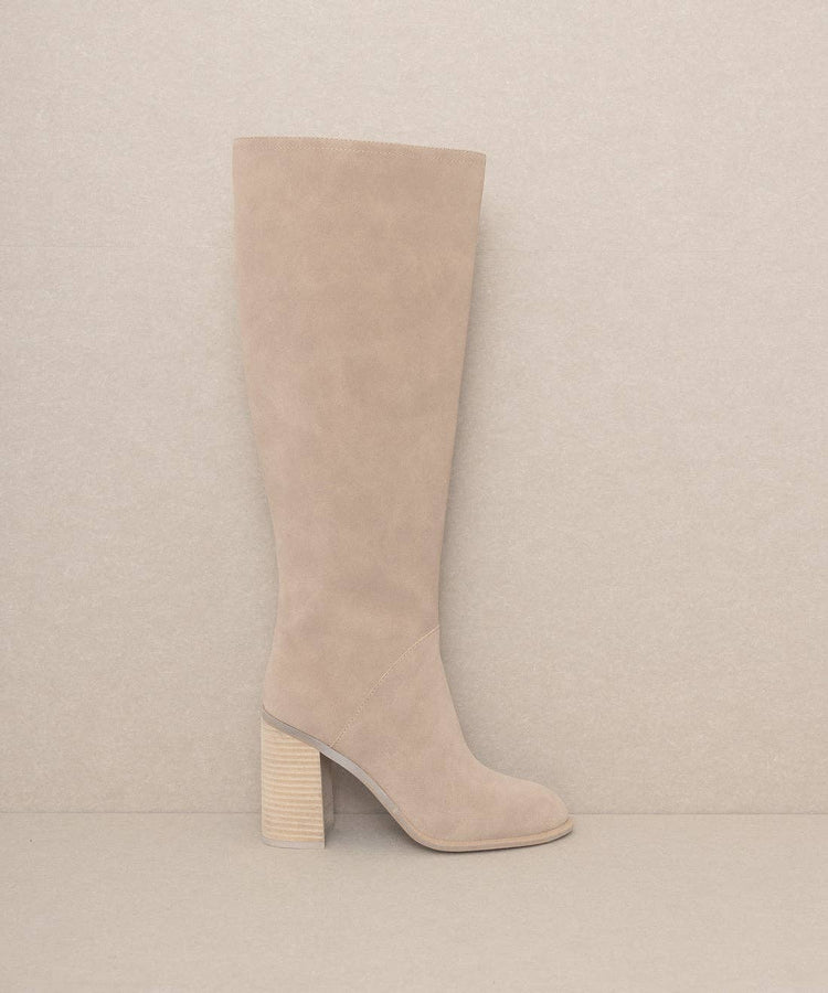 The Cedar Knee High Block Heel Boot
