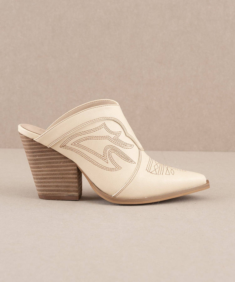 The Kiara Off White Mule