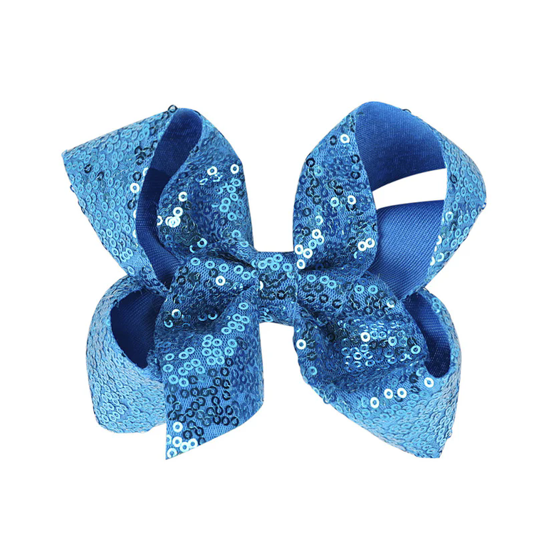 Glam Sequin Bow Hair Clip for Girls – Sparkle & Shine Bow