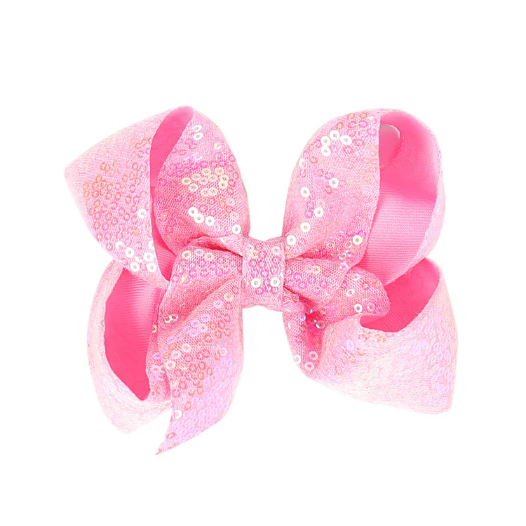 Glam Sequin Bow Hair Clip for Girls – Sparkle & Shine Bow