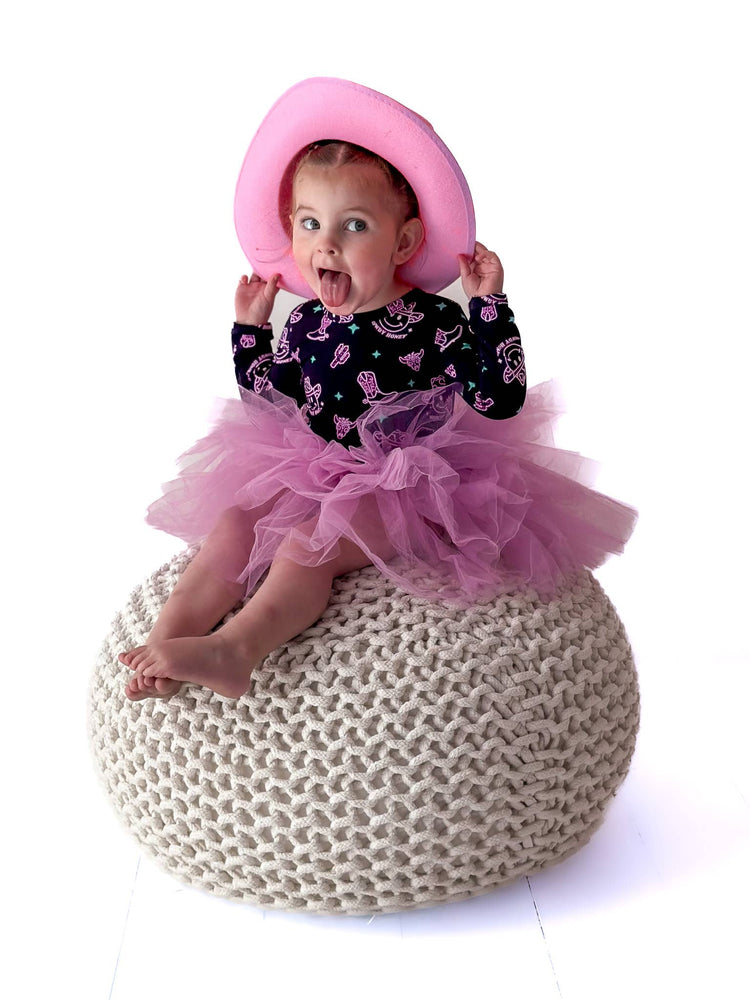 Neon Cowgirl Bamboo Tutu Dress