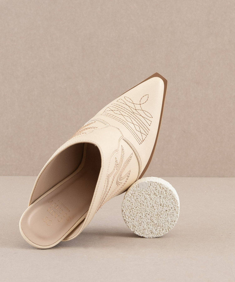 The Kiara Off White Mule