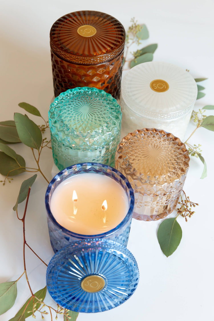 SANTORINI BREEZE Shimmer Candle 15oz