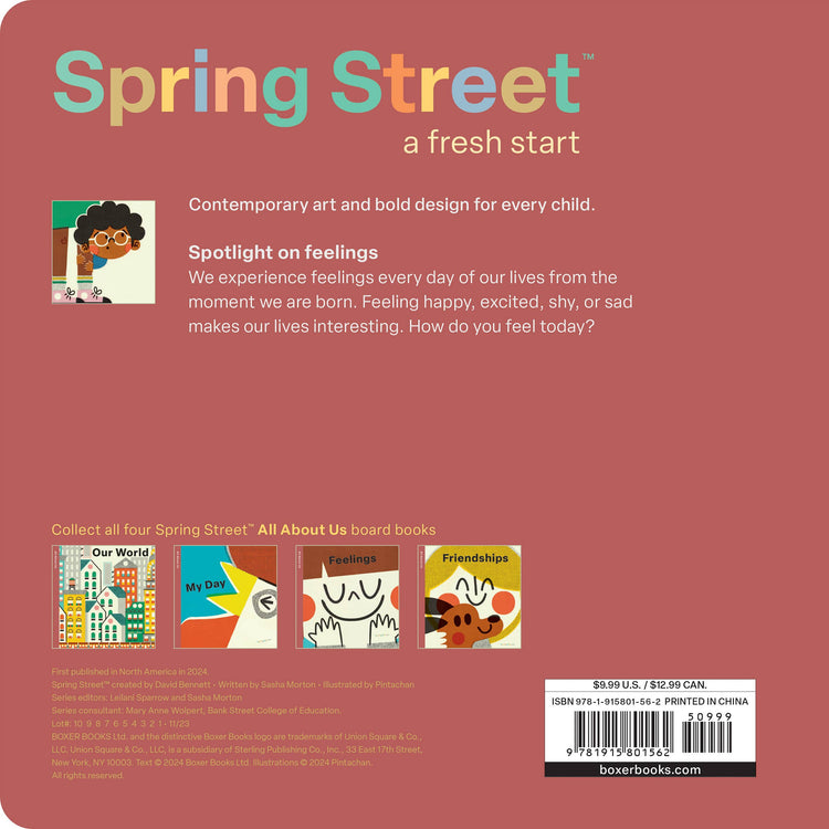 Spring Street All About Us: Feelings by Boxer Books