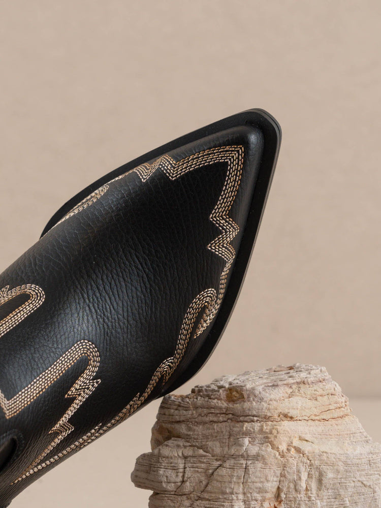 The Nantes Black Cowboy Boot
