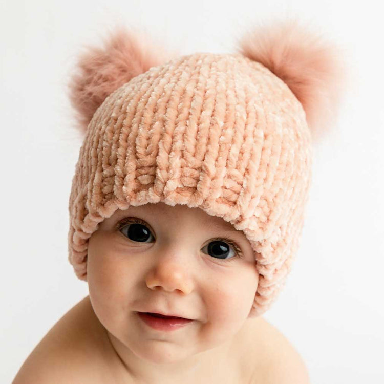 Champagne Chenille Baby & Kids Hat