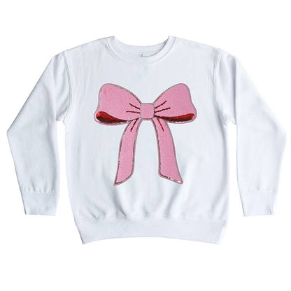 Chenille Bow Sweatshirt