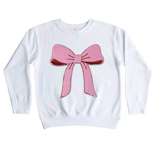 Chenille Bow Sweatshirt