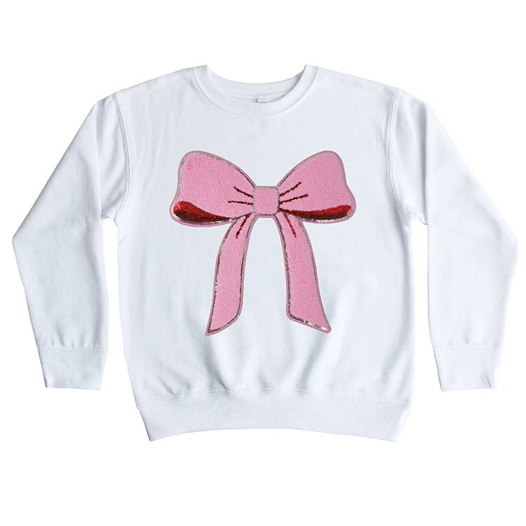 Chenille Bow Sweatshirt