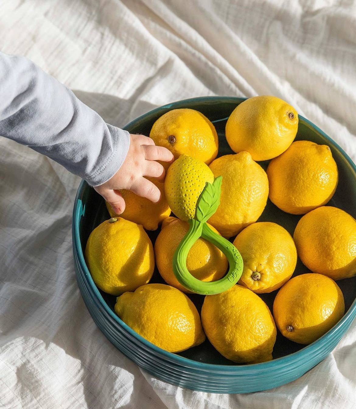 Capri Lemon Baby Rattle