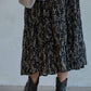 Floral Lace Flare Midi Skirt
