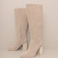 The Cedar Knee High Block Heel Boot
