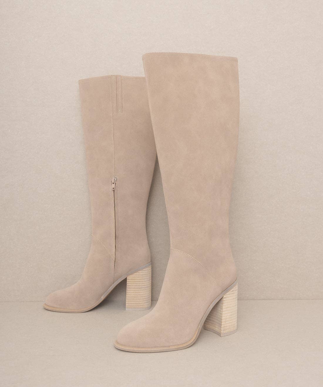 The Cedar Knee High Block Heel Boot