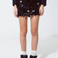 Big Sequin Mini Skirt