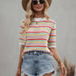 Rainbow Knit Top