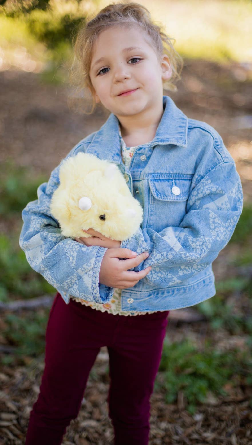 Yellow Triceratops Stuffy