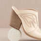 The Kiara Off White Mule