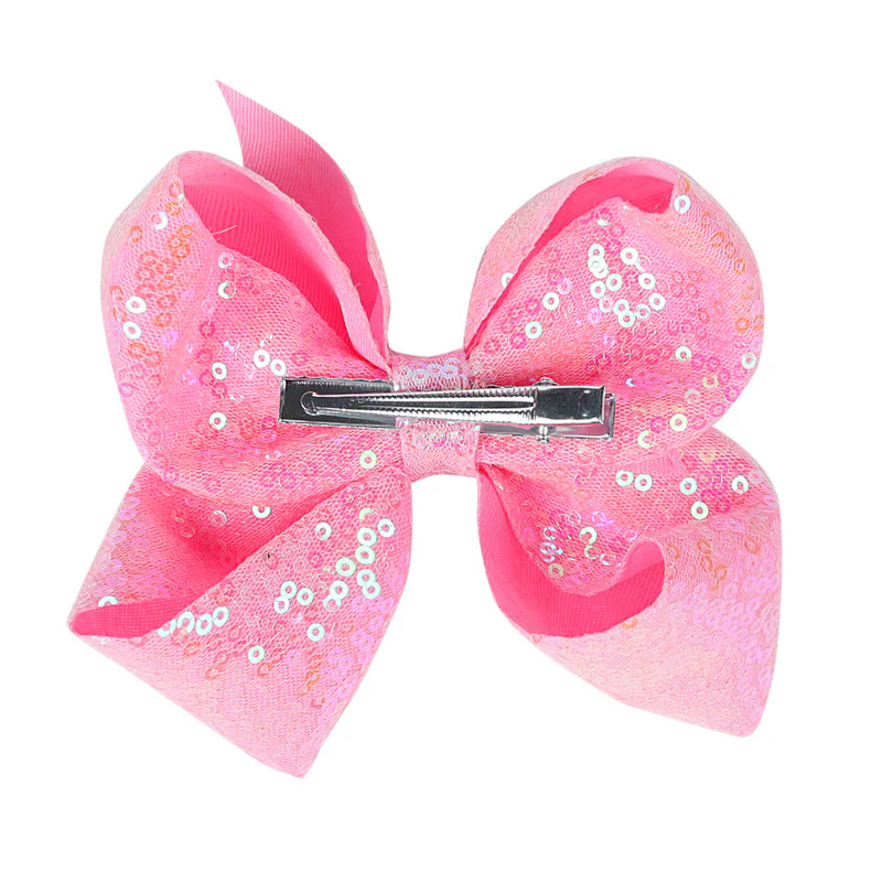 Glam Sequin Bow Hair Clip for Girls – Sparkle & Shine Bow