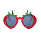 Handmade Strawberry Rhinestone Sunglasses