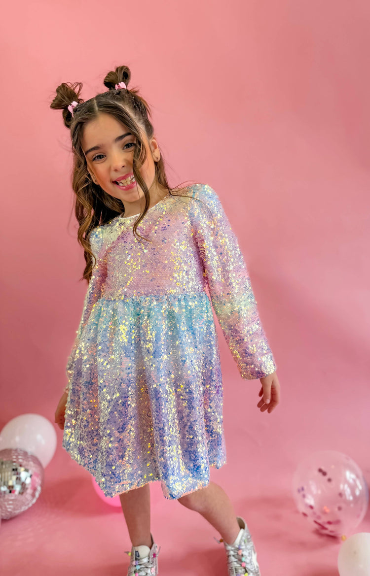 Ombre Sequin Party Dress