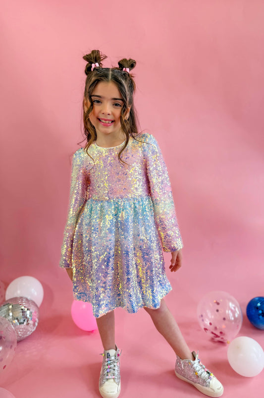 Ombre Sequin Party Dress