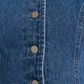 Button Front Denim Vest