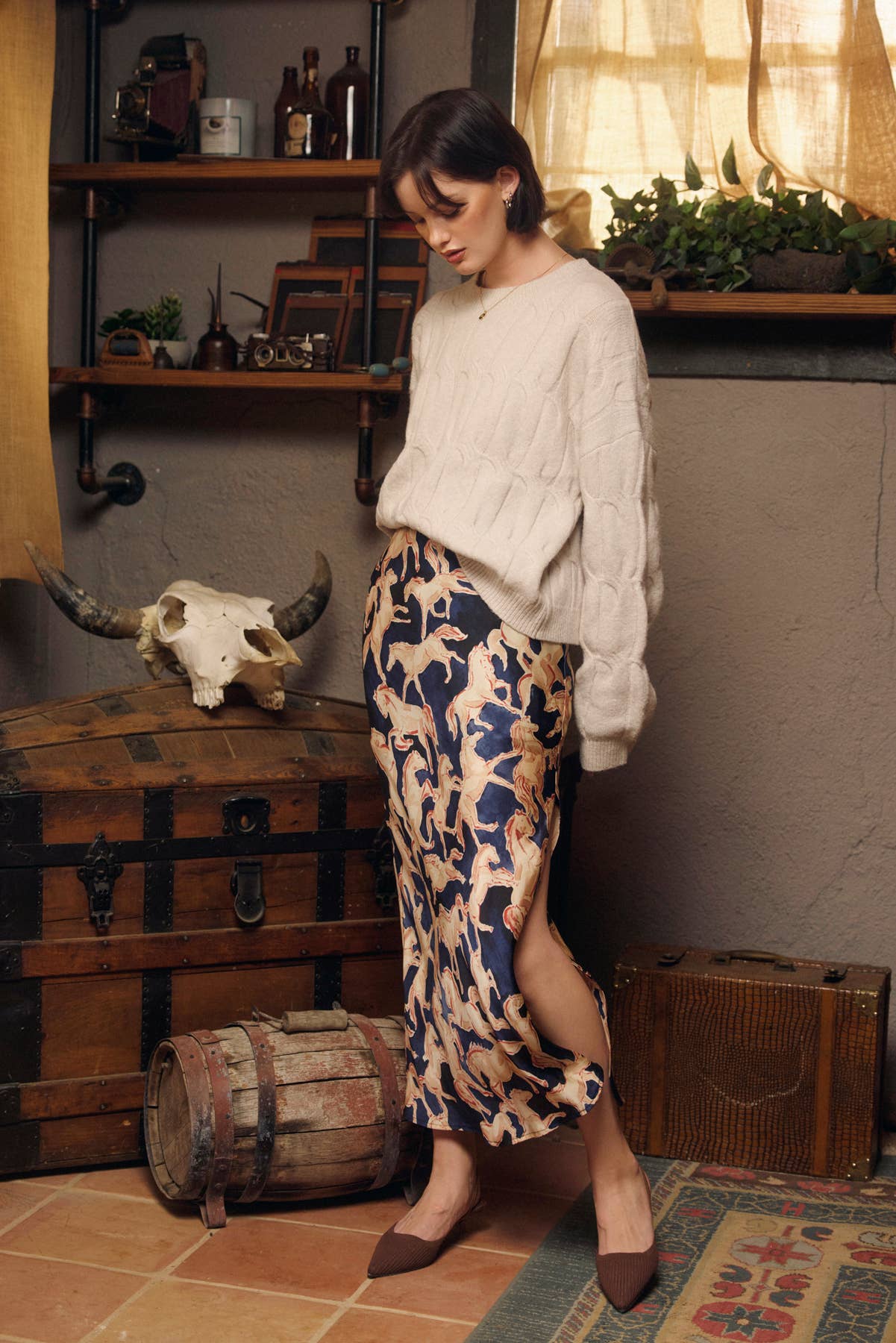 Riverbend Pull On Maxi Skirt