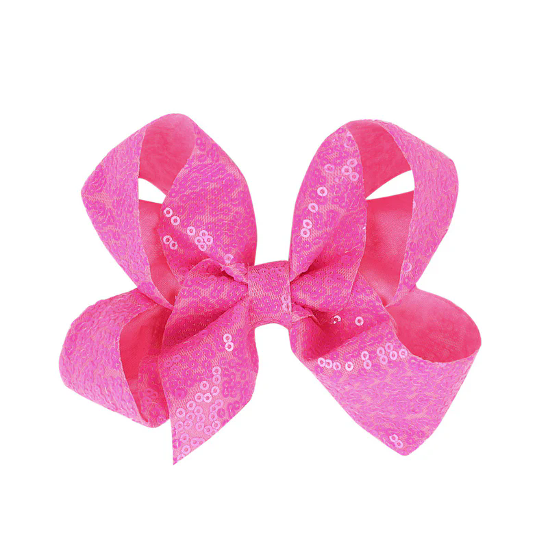Glam Sequin Bow Hair Clip for Girls – Sparkle & Shine Bow