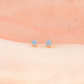 Milky Blue Star Studs