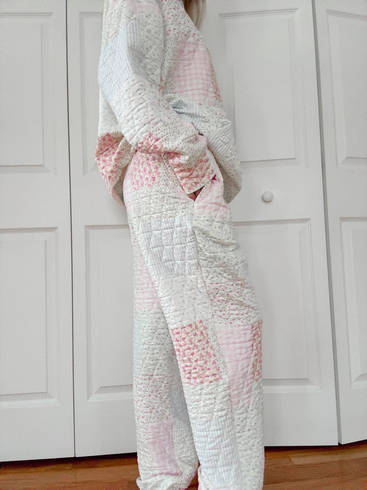 Quilted Pastel Joggers