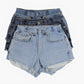 High-Rise Upcycled Denim Cutoff Shorts