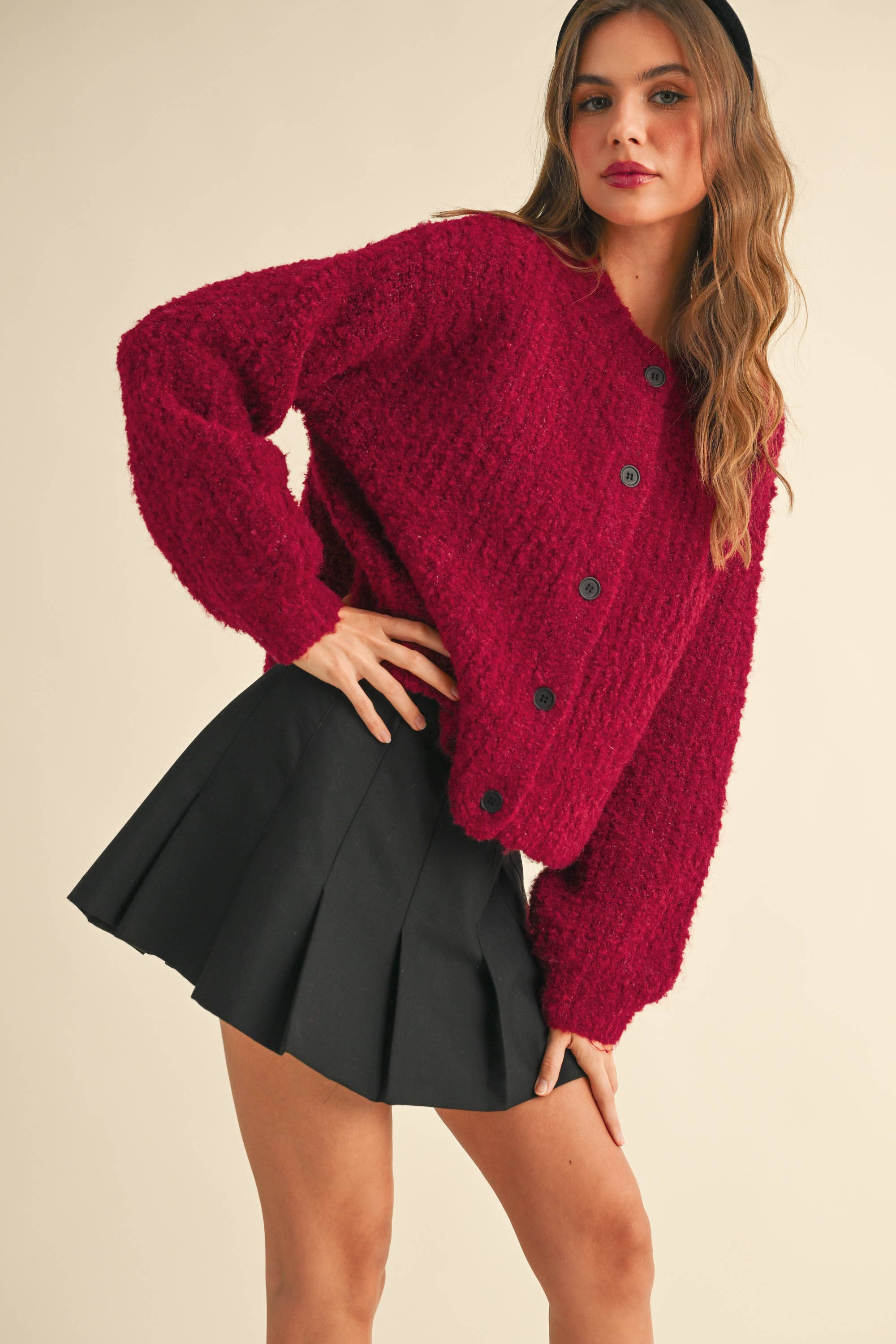 Cranberry Cardigan
