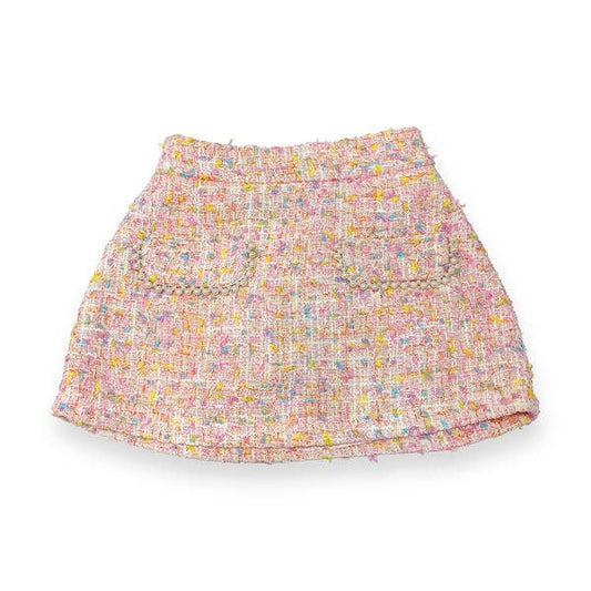 Little Lady Multi-Color Tweed Skirt