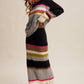 Striped Fuzzy Knit Sweater & Skirt Set