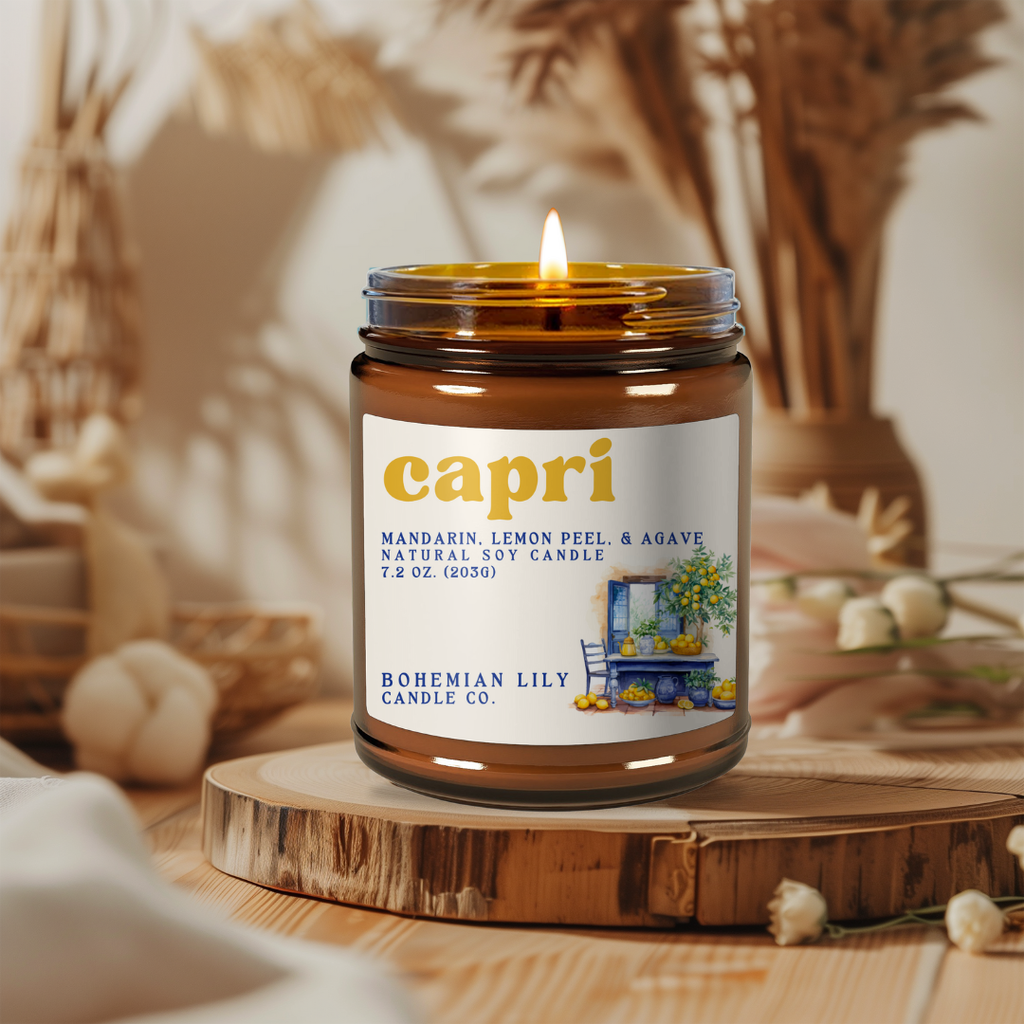 Capri 7.2 oz All Natural Soy Candle