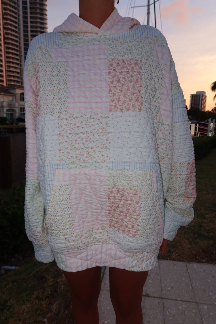Quilted Pastel Hoodie
