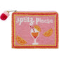 Spritz Please Beaded Coin Purse