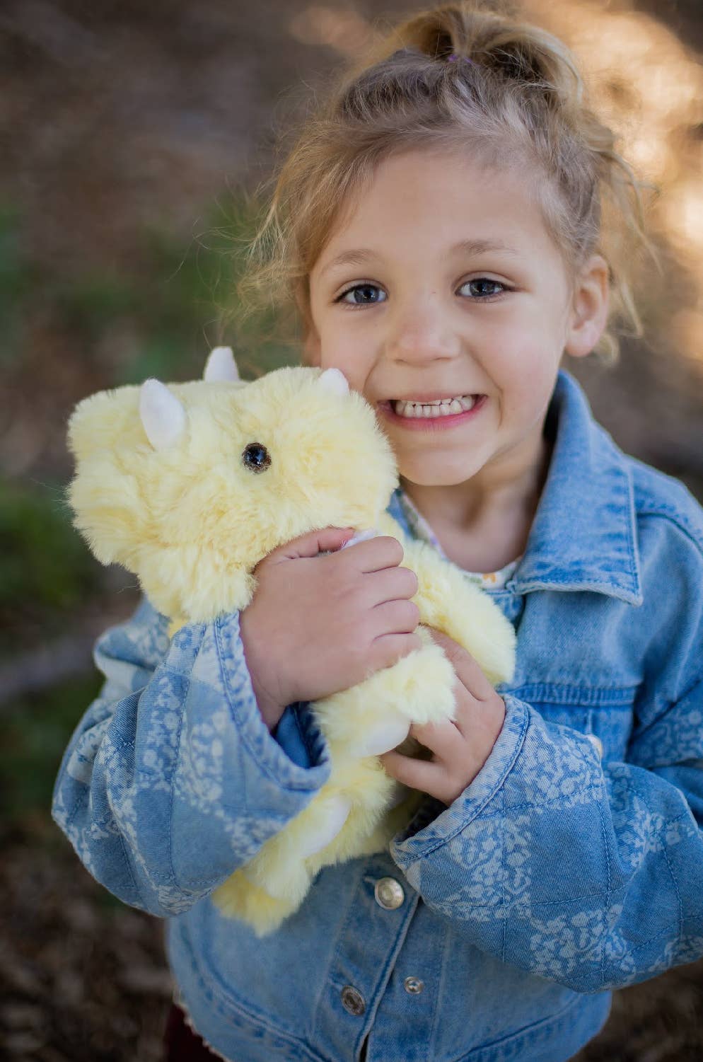 Yellow Triceratops Stuffy