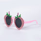 Handmade Strawberry Rhinestone Sunglasses