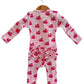Organic Waffle Ruffle Zip Footie, Miss Candy Corn