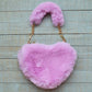 Furry Heart Purse