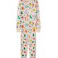 Vintage Ornament Holiday Kids Pajama Set