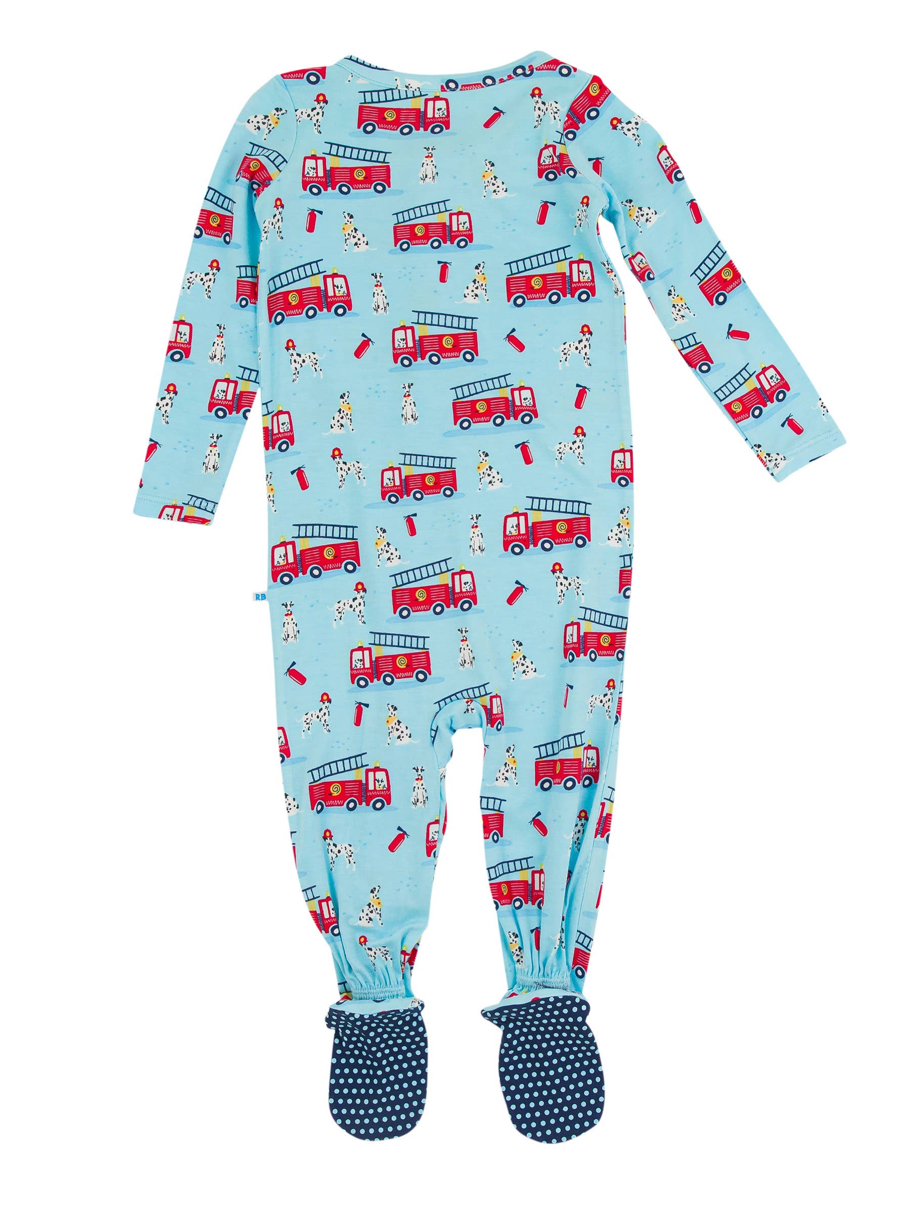 Baby Boys Paws To The Rescue Bamboo Footie PJs