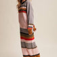 Striped Fuzzy Knit Sweater & Skirt Set