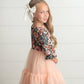 Fall Floral Tulle Dress